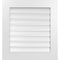 Ekena Millwork Vertical Surface Mount PVC Gable Vent: Functional, w/ 3-1/2"W x 1"P Standard Frame, 26"W x 28"H GVPVE26X2801SF - alternate 1